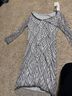 Jkara Chevron-herringbone Silver Cocktail Dress Size 6 - photo 6