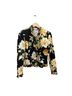 St. John Sport 100% Cotton Floral Black White Blazer Size S - photo 1
