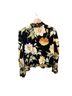 St. John Sport 100% Cotton Floral Black White Blazer Size S - photo 2