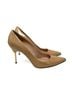 Stuart Weitzman 100% Patent Leather Tan Heels Size 7 1/2 - photo 5