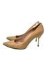 Stuart Weitzman 100% Patent Leather Tan Heels Size 7 1/2 - photo 4