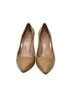 Stuart Weitzman 100% Patent Leather Tan Heels Size 7 1/2 - photo 1