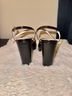 INEZ 100% Leather Snake Print Black Heels Size 9 - photo 5