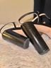 INEZ 100% Leather Snake Print Black Heels Size 9 - photo 8