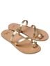 Beeko 100% Leather Gold Sandals Size 7 - photo 1