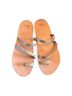 Beeko 100% Leather Gold Sandals Size 7 - photo 2