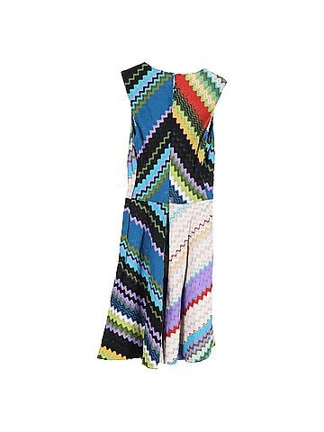 Missoni Missoni Zig-Zag Patterned Knit Sleeveless Dress in Multicolor Viscose (view 2)