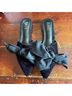 RAYE 100% Velvet 100% Leather Black Flats Size 7 - photo 8