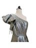 Mac Duggal 100% Polyester Solid Silver Cocktail Dress Size 4 - photo 4
