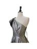 Mac Duggal 100% Polyester Solid Silver Cocktail Dress Size 4 - photo 6