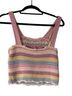 Zara Solid Pink Blue Tank Top Size S - photo 2