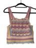 Zara Solid Pink Blue Tank Top Size S - photo 1