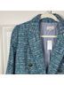 Ann Taylor LOFT Tweed Blue White Blazer Size 8 - photo 3