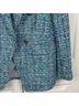 Ann Taylor LOFT Tweed Blue White Blazer Size 8 - photo 4