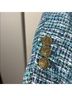 Ann Taylor LOFT Tweed Blue White Blazer Size 8 - photo 7