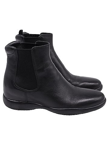Prada Prada Chelsea Ankle Boots in Black Leather (view 1)