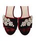 Christian Dior 100% Velvet Burgundy Dior Soul Swarovski Rhinestones Mules in Burgundy Velvet  Size EU 38 1/2 - photo 7