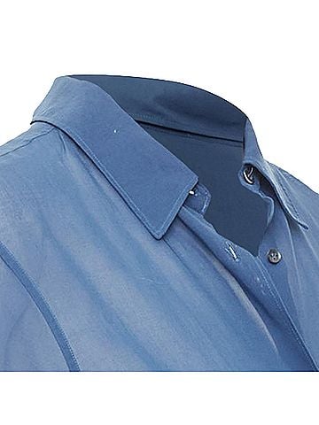 Jil Sander JIL SANDER 2011 Raf Simons blue cotton sheer patch pocket shirt FR36 S (view 2)