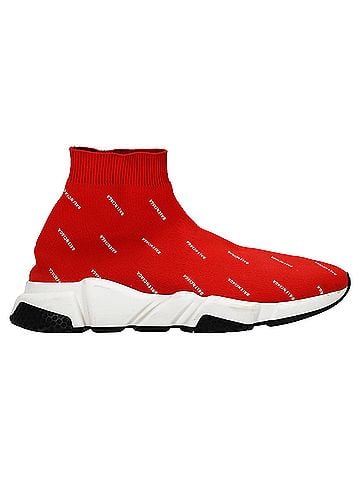 Balenciaga Balenciaga Speed Sneakers in Red Polyester (view 1)