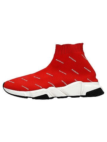 Balenciaga Balenciaga Speed Sneakers in Red Polyester (view 2)