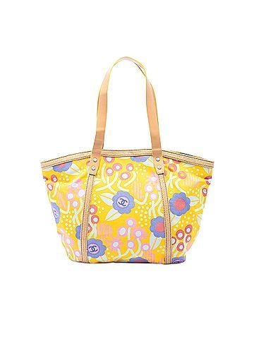 Chanel CC Canvas High Summer Flower Tote (view 1)