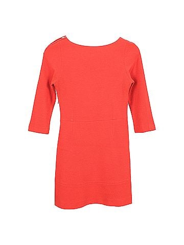 Sandro Sandro Stretch Mini Dress in Orange Acrylic (view 2)