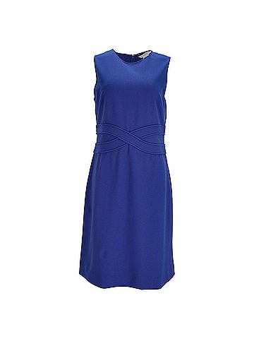 Diane von Furstenberg Diane von Furstenberg Evita Ponte Dress in Blue Viscose (view 1)