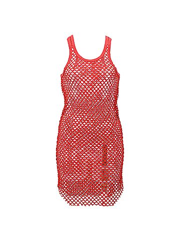 Isabel Marant Isabel Marant Fishnet Tank Top in Red Polyester (view 1)