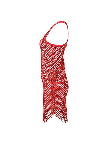 Isabel Marant Isabel Marant Fishnet Tank Top in Red Polyester (view 2)