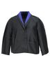 maxmara 100% Synthetic Black Max Mara Oversied Jacket in Black Polyester Size 8 - photo 1