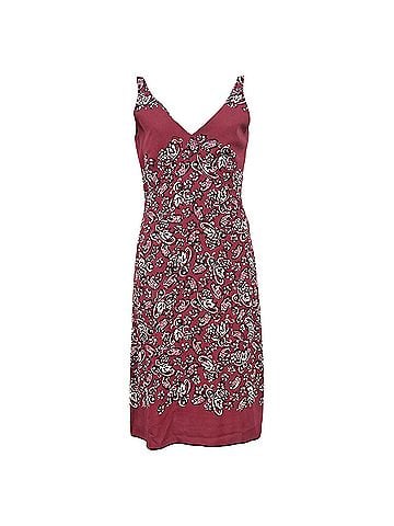 Marc Jacobs Marc by Marc Jacobs V-neck Printed Midi Dress in Red Rayon (view 1)
