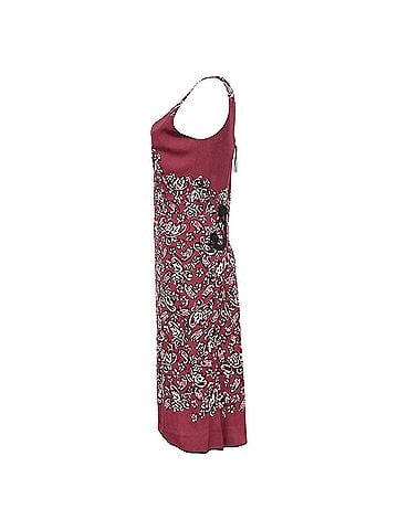 Marc Jacobs Marc by Marc Jacobs V-neck Printed Midi Dress in Red Rayon (view 2)
