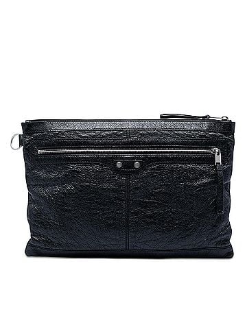 Balenciaga Lambskin Motocross Classic Clip L Clutch (view 1)
