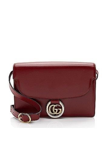 Gucci Gucci Leather GG Ring Shoulder Bag (view 1)