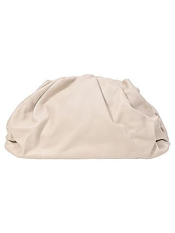 Bottega Veneta  Bottega Veneta Pouch Bag in White Calf Leather (view 1)