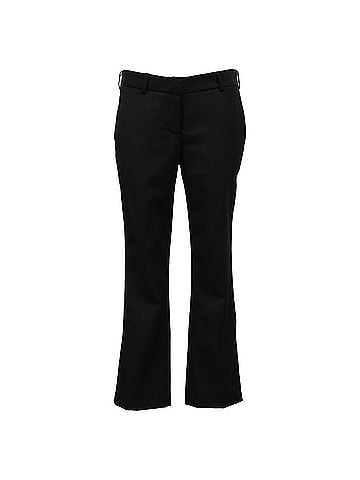 Balmain Balmain Side Tape Capri Trousers in Black Wool (view 1)