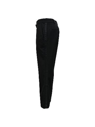 Balmain Balmain Side Tape Capri Trousers in Black Wool (view 2)