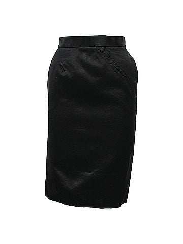 Nina Ricci  Nina Ricci Midi Pencil Skirt in Black Polyester (view 1)
