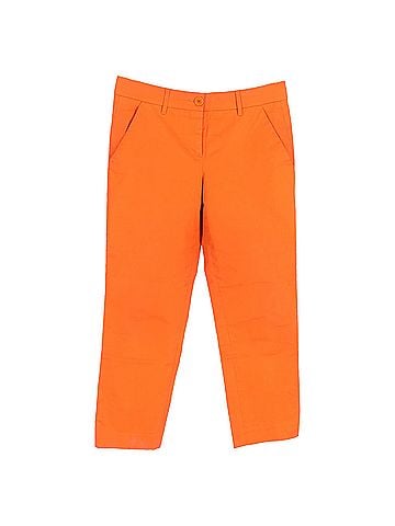 ETRO Etro Straight Leg Trousers in Orange Cotton (view 1)