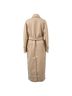 Max Mara 100% Wool Tan Max Mara Long Belted Coat in Beige Wool Size 10 - photo 3