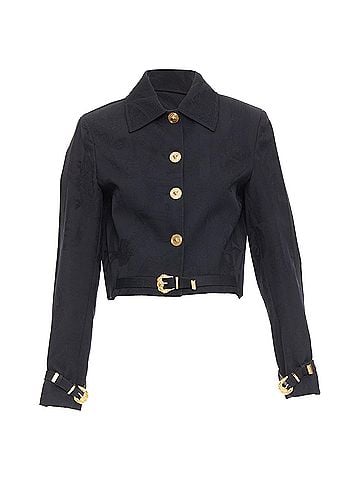 Versace Versace wool Medusa jacquard barocco crop jacket (view 1)