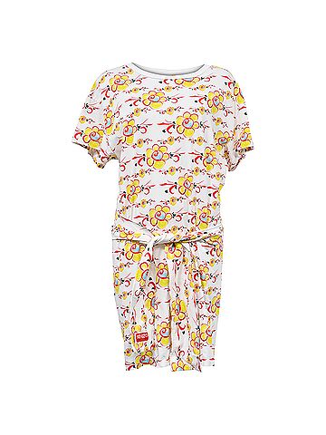 Kenzo Kenzo Floral Print T-Shirt Dress in Multicolor Cotton (view 1)