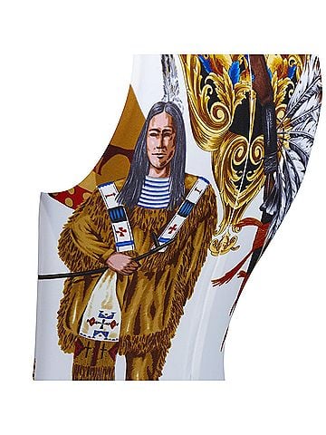 Versace Versace Tribute native Americans colorful Indian print swimsuit (view 2)