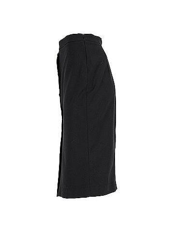 Altuzarra  Altuzarra Button-Down Midi Pencil Skirt in Black Wool (view 2)
