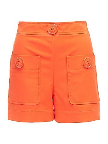 Moschino Moschino Oversized Buttons High Waist Wide Leg Shorts (view 1)