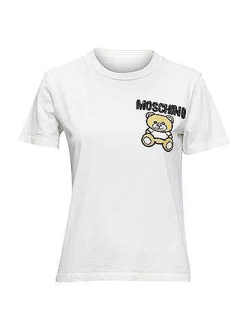 Moschino Moschino Beaded Embroidery Bear Short Sleeve Tshirt (view 1)