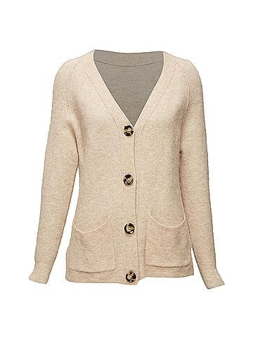Acne Acne Studios Alpaca Wool Blend Patch Pocket Large Button Front Cardigan (view 1)