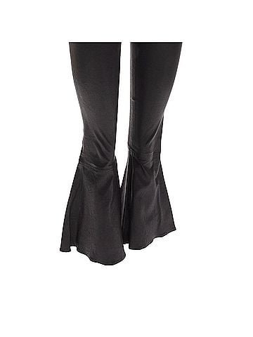 FRAME Frame Genuine Lambskin Leather Flared Cropped Pants (view 2)