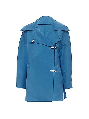 Montana by Claude Montana Paris Claude Montana wool metal clasp button overcoat (view 1)