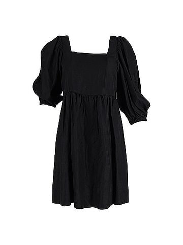 BA&SH Ba&sh Palavia Mini Dress in Black Viscose (view 1)
